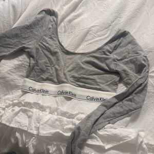 Calvin Klein Light Gray Top